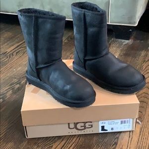 Classic Black leather uggs